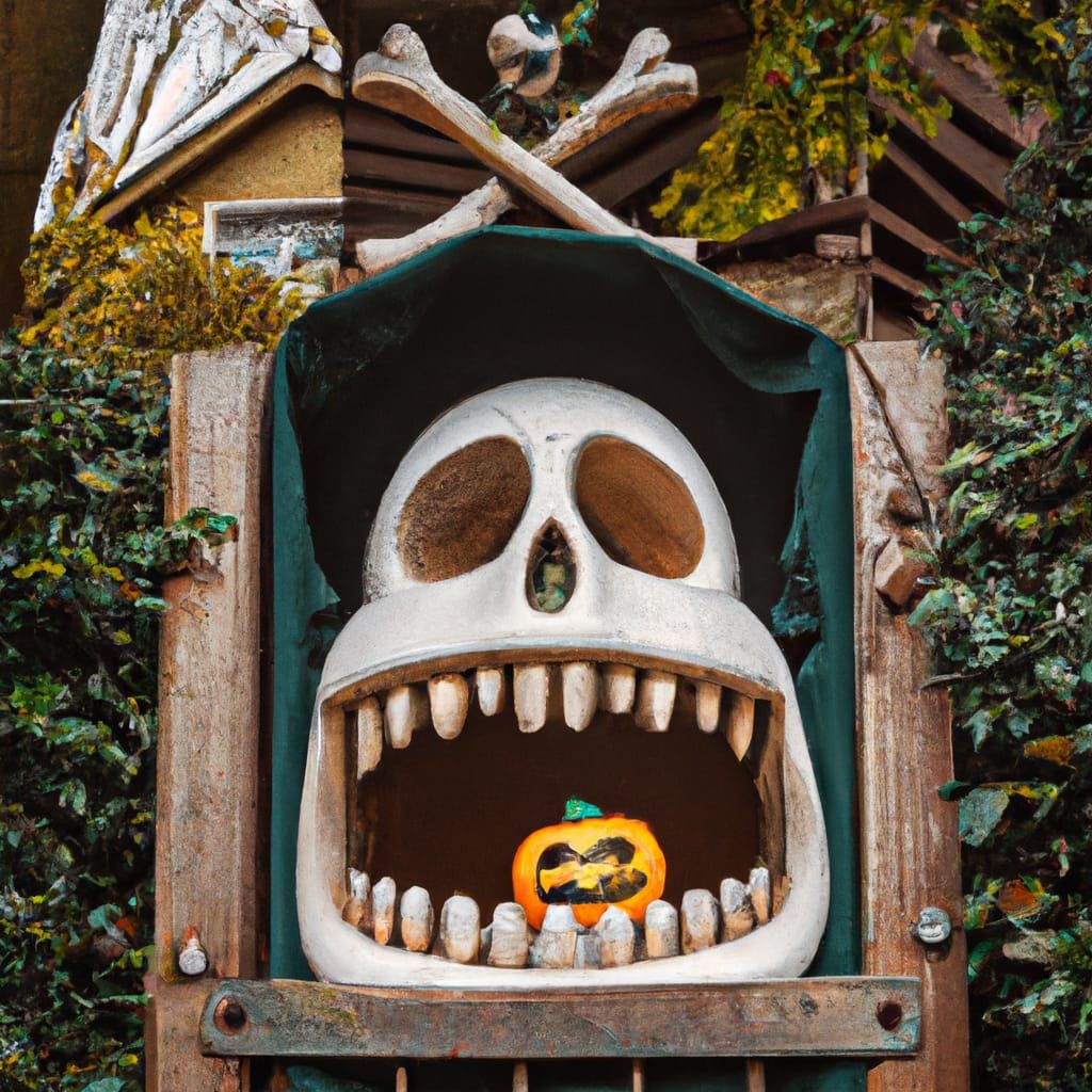 Haunted Harvest Scenes with Ghostly Scarecrows