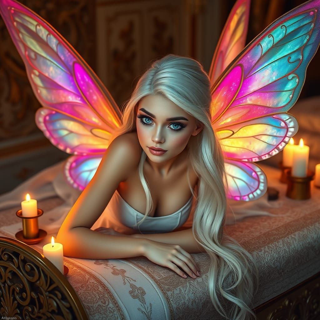 Ethereal Faerie on a Whimsical Massage Table