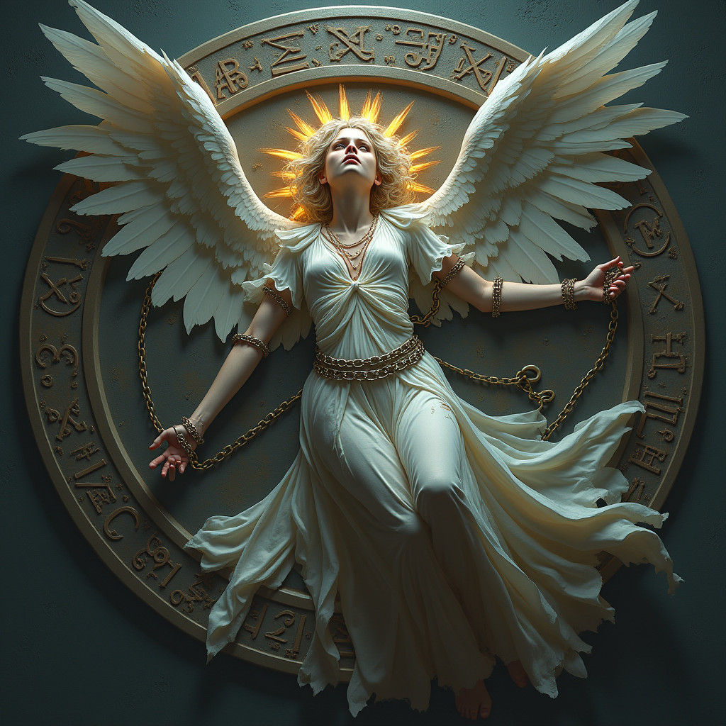 Tormented Fallen Angel Drained of Magic