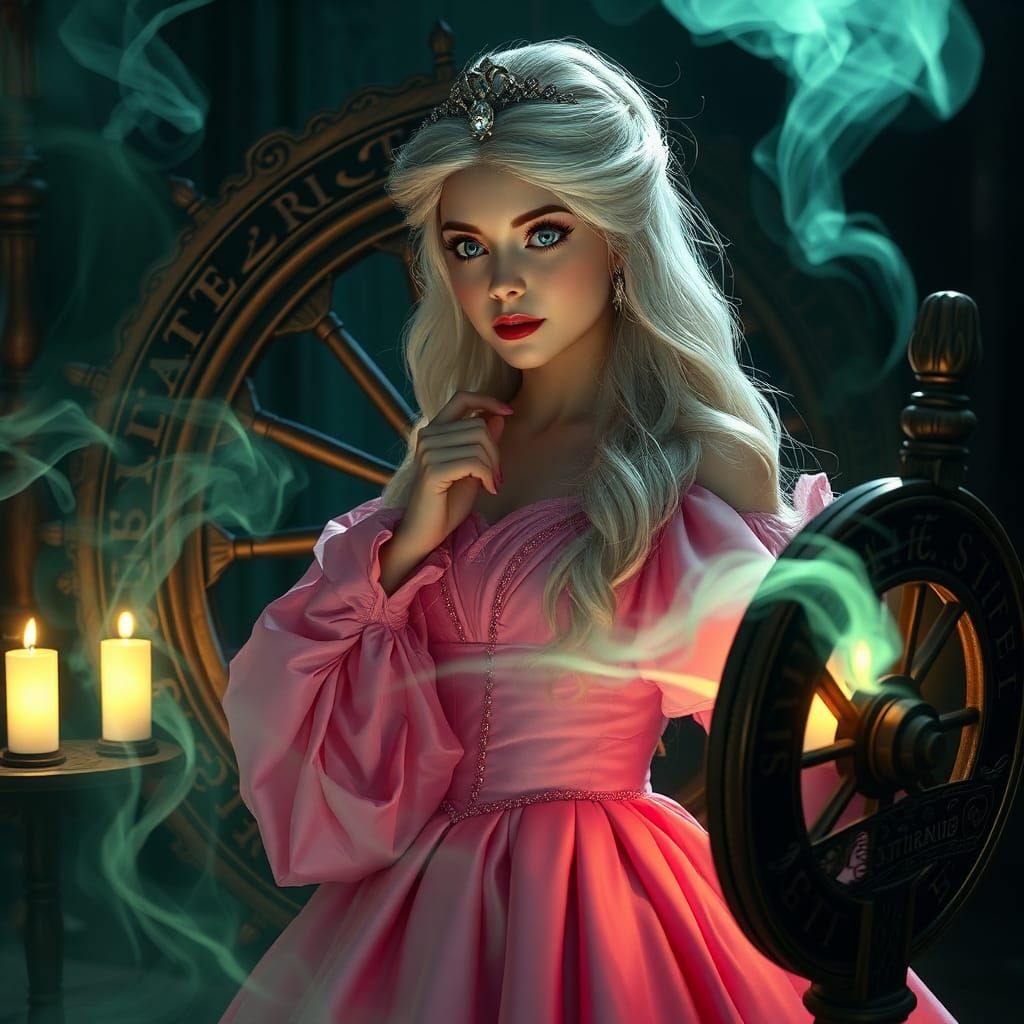Princess Aurora and the Poisoned Spinning Wheel