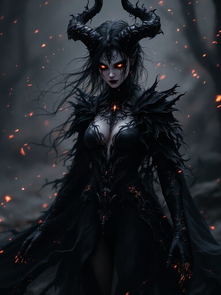 Mysterious Shadow Demon Embodied in Abyss Magic