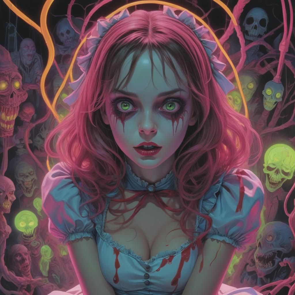 Neon Horror: Alice in Nightmareland, Surreal Art