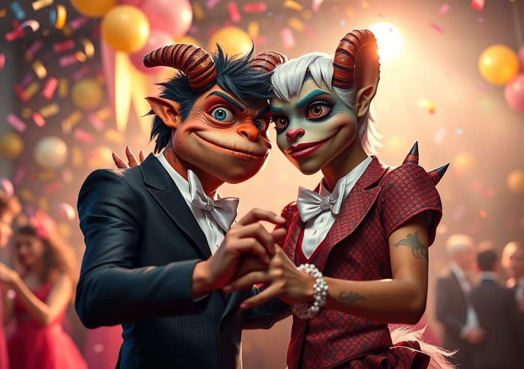 Monster High Prom Dance: Hyperrealistic Whimsical Romance