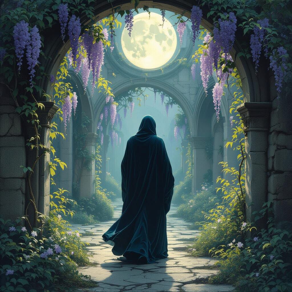 Stranger in Wisteria Labyrinth