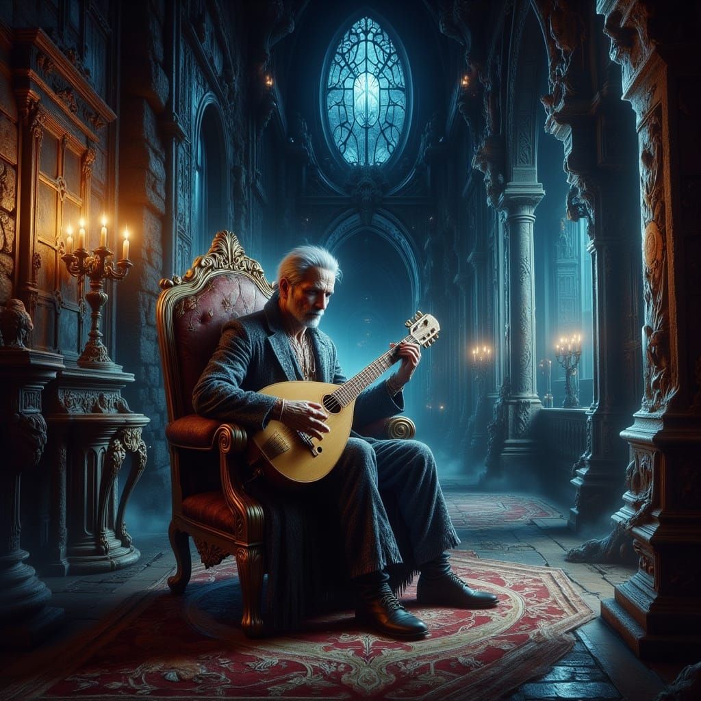 Prog Rock Album Cover: Tales of the Electric Minstrel