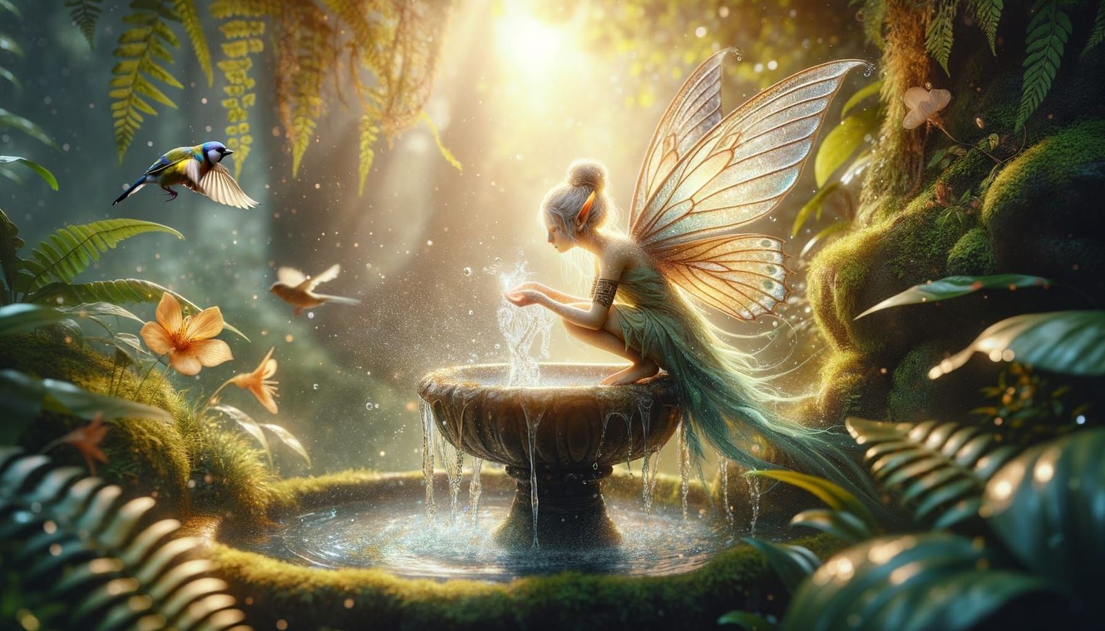 Ethereal Fairy in Water's Glow