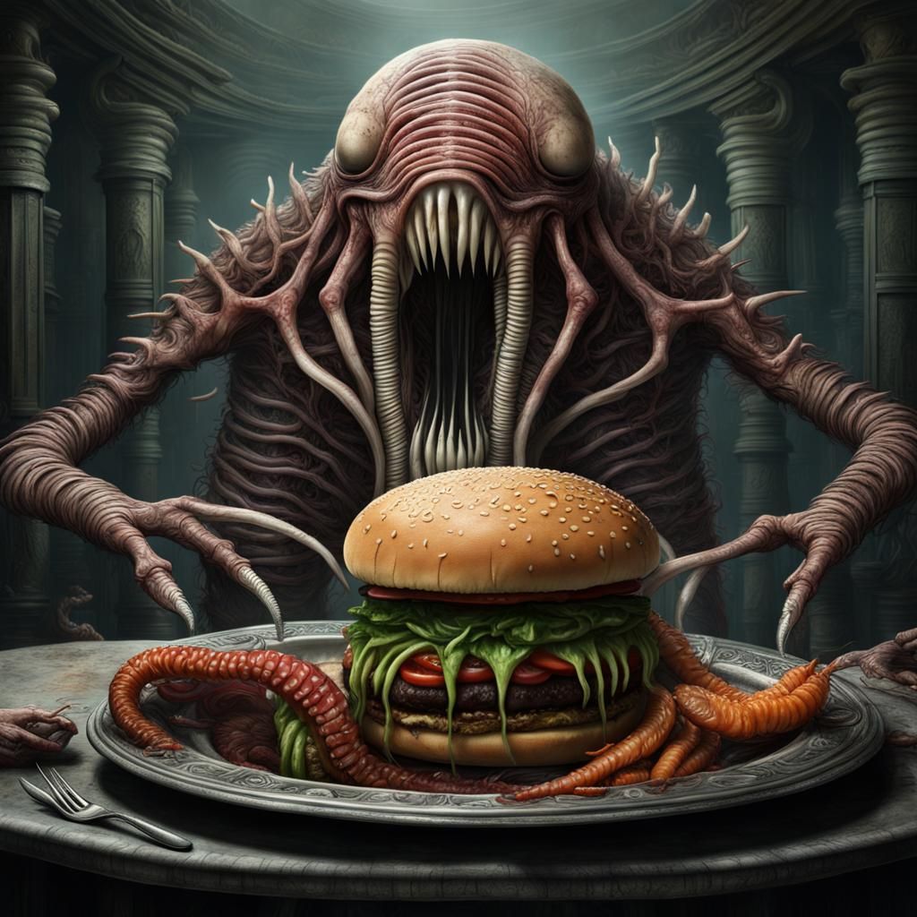 These earthly hamburgers taste good