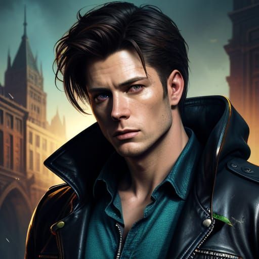 Dean Winchester Portrait in Fantasy Art Style