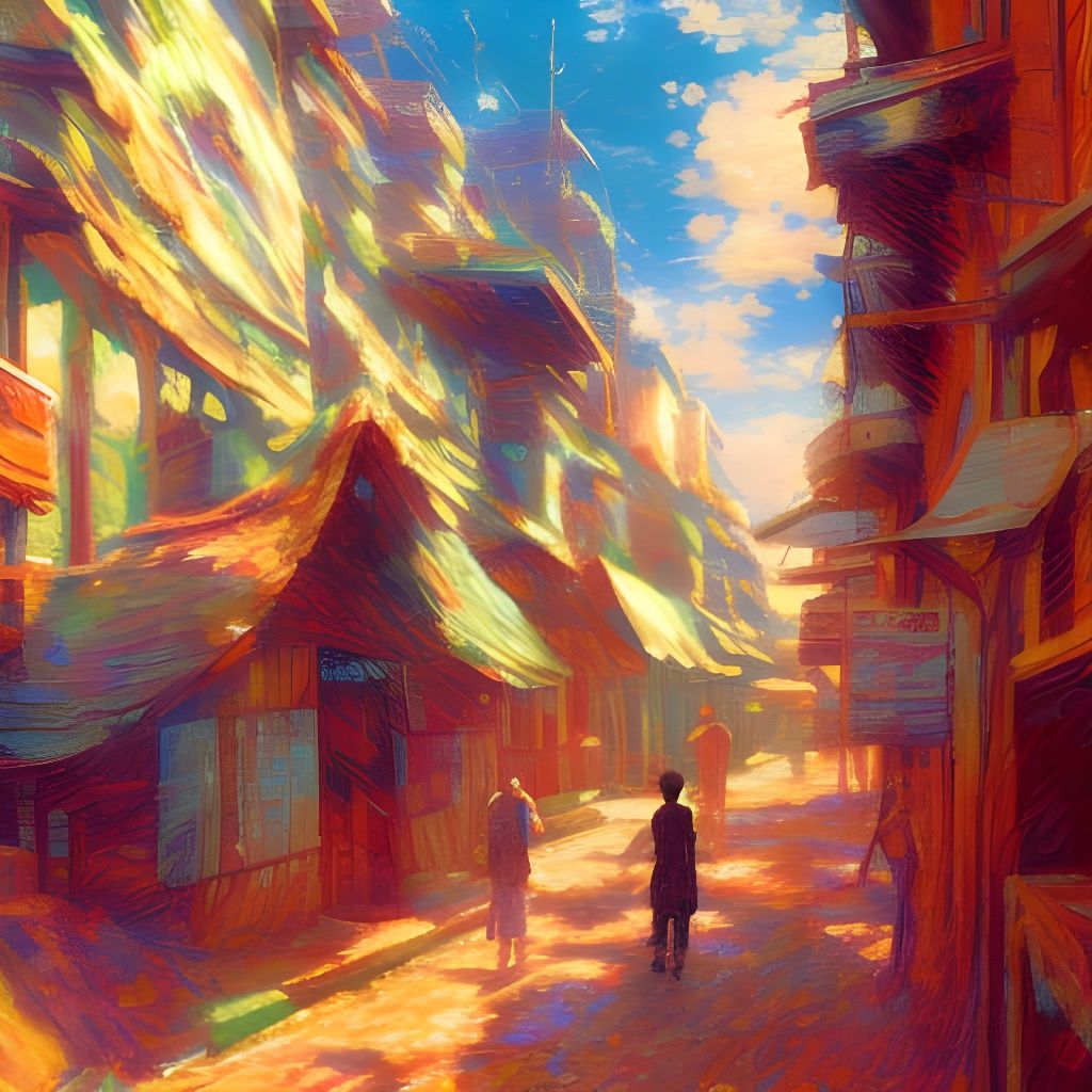 Detailed Hand in Neo-Impressionist Impasto Painting