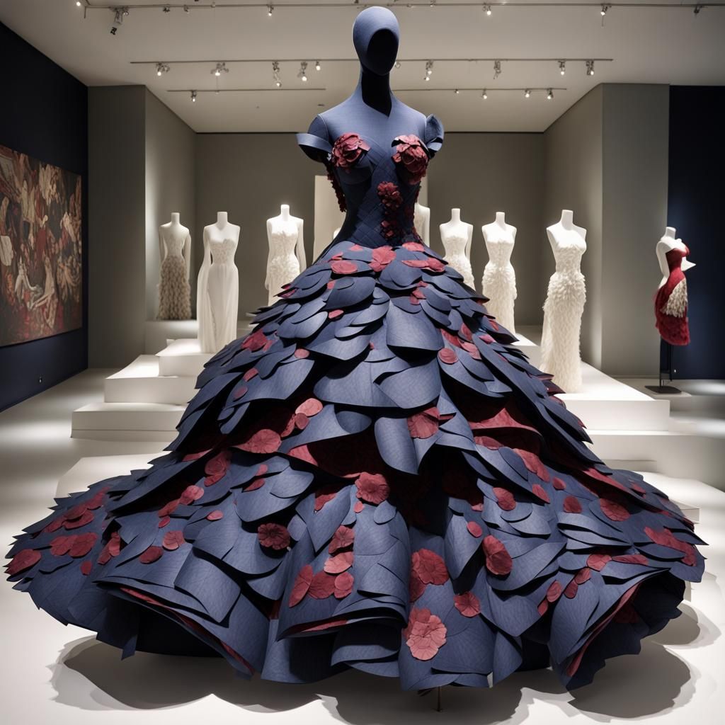 Paper Collage Dress:: Alexander McQueen Ball Gown :  Savage ...