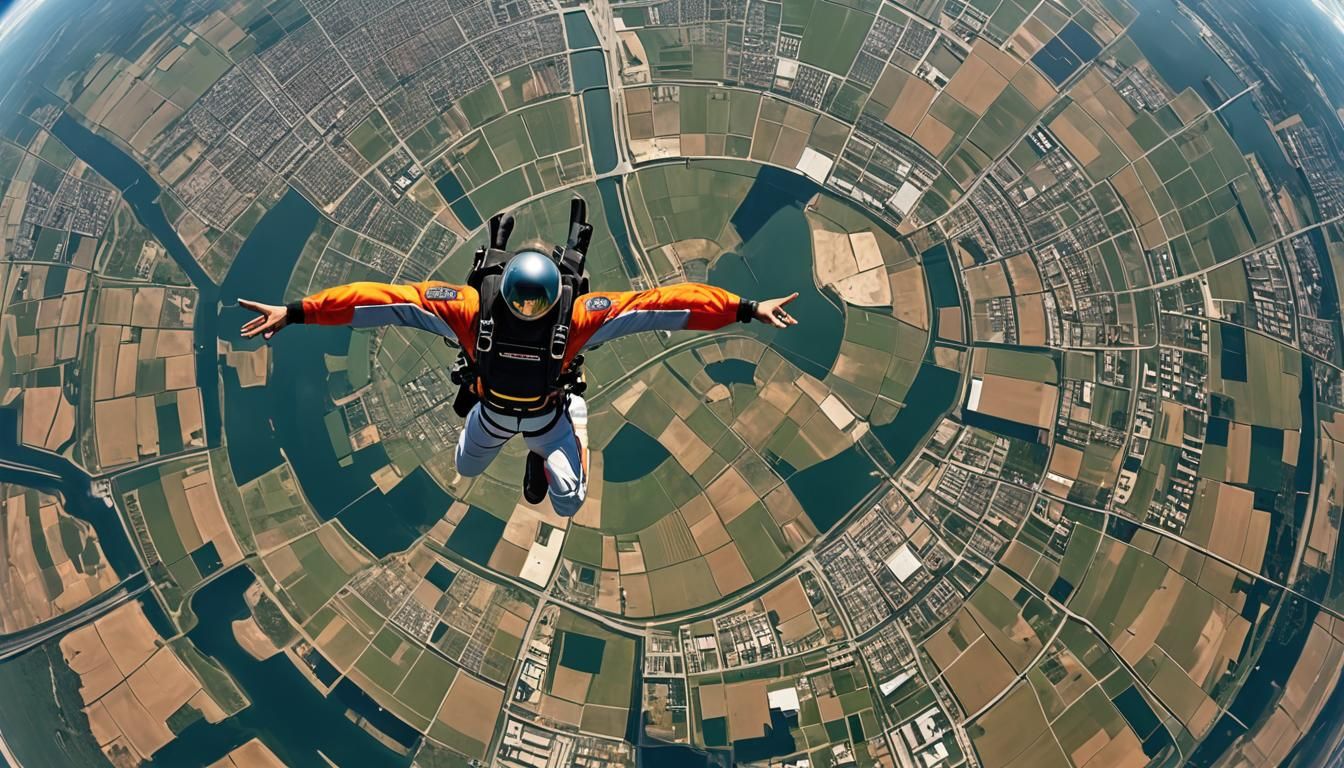 Skydiving POV: Soaring Above the Earth