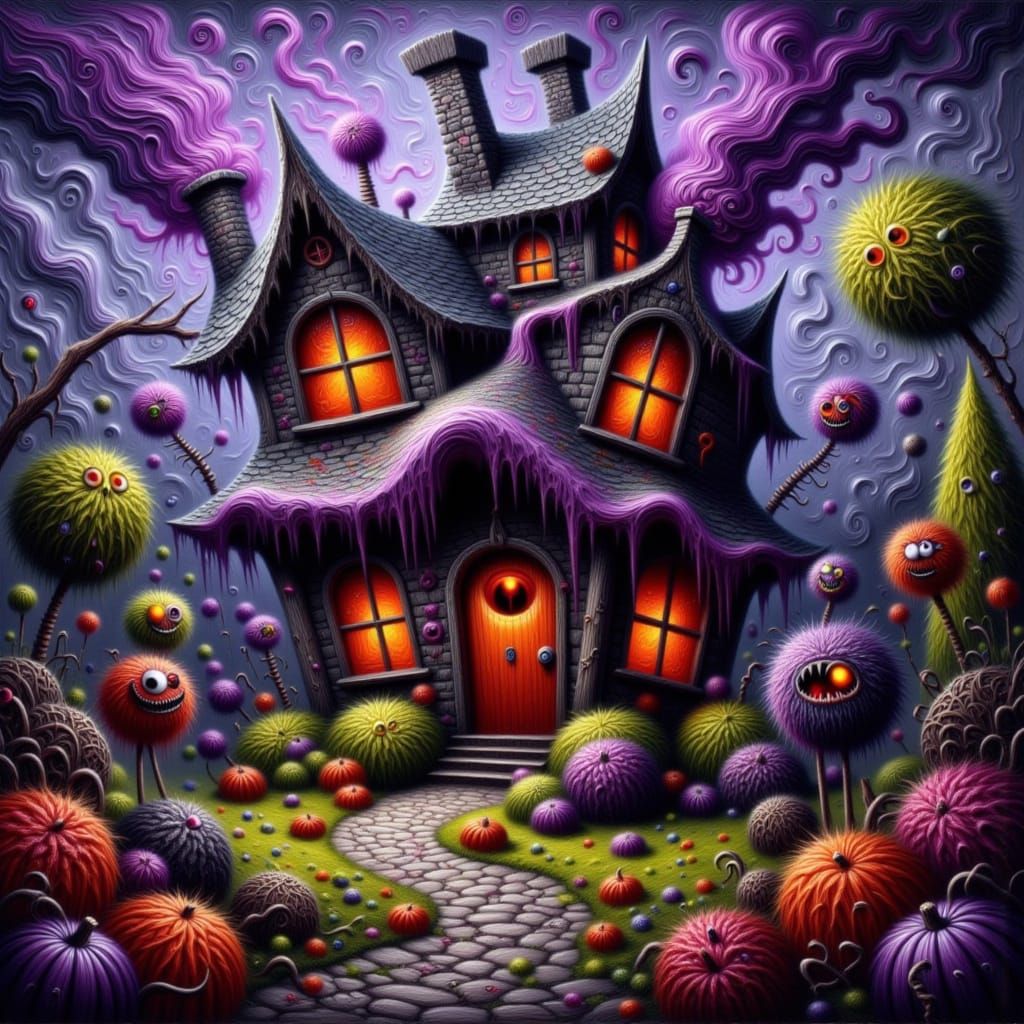 Surreal Halloween Creatures Haunt Twisted Haunted House