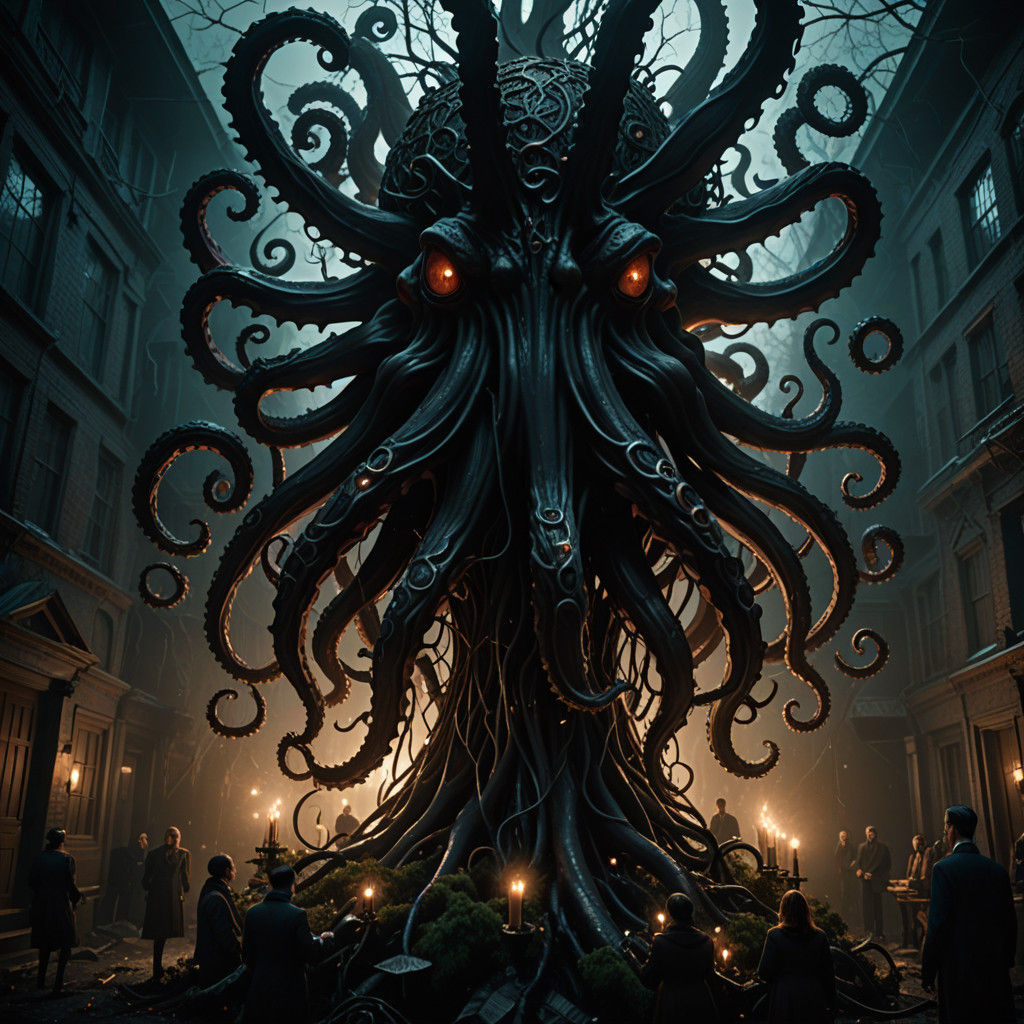 Tentacled Horror Devastates a Christmas Tree