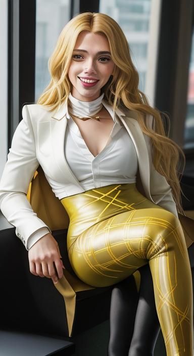 Confident Professional Woman in Yellow Blazer Portrait