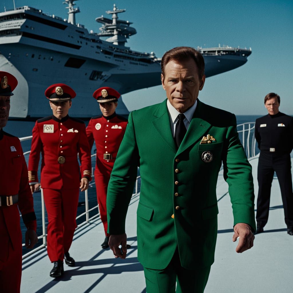 Leprechaun on Star Trek Bridge: Cinematic Film Still