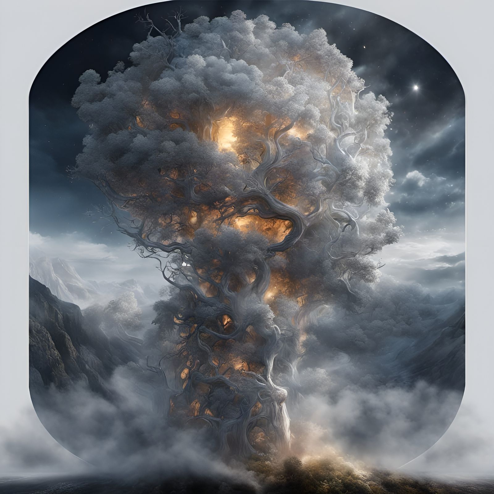 Deconstructed Brain: Dreamy Eldritch Landscape