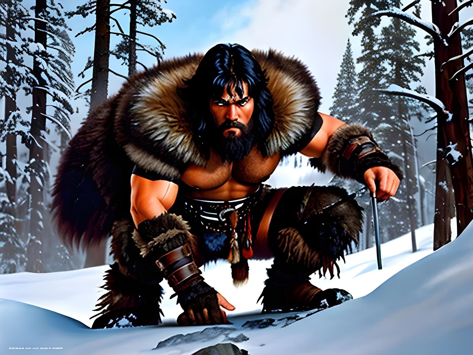 Barbarian Crouching