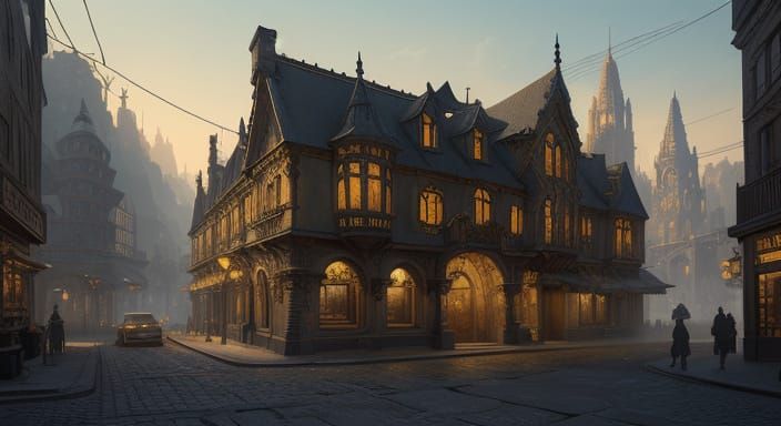 Mystical Jewelry Store in a Dreamlike Realm