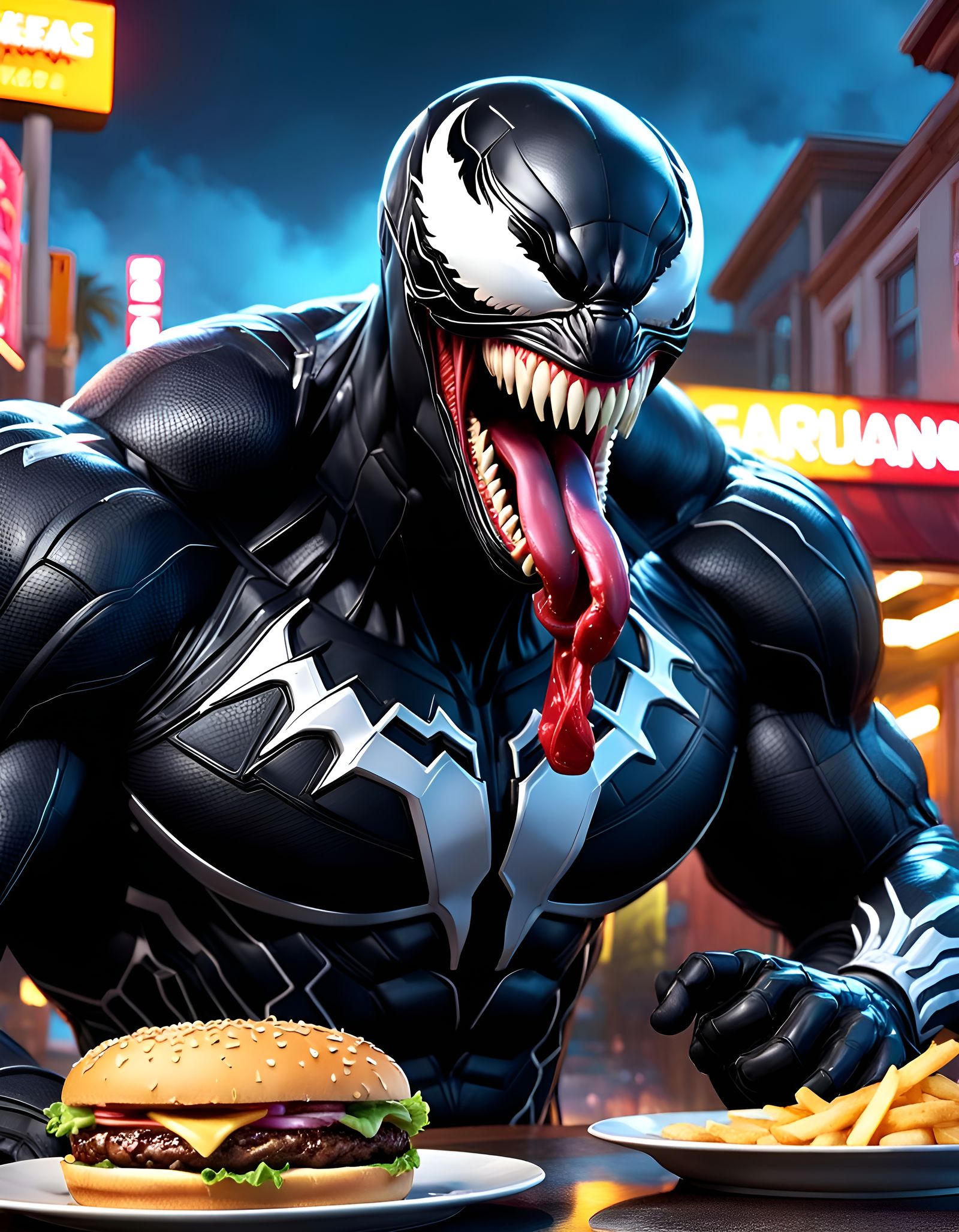 Superheroes on Vacation: Hyperrealistic Splash Art