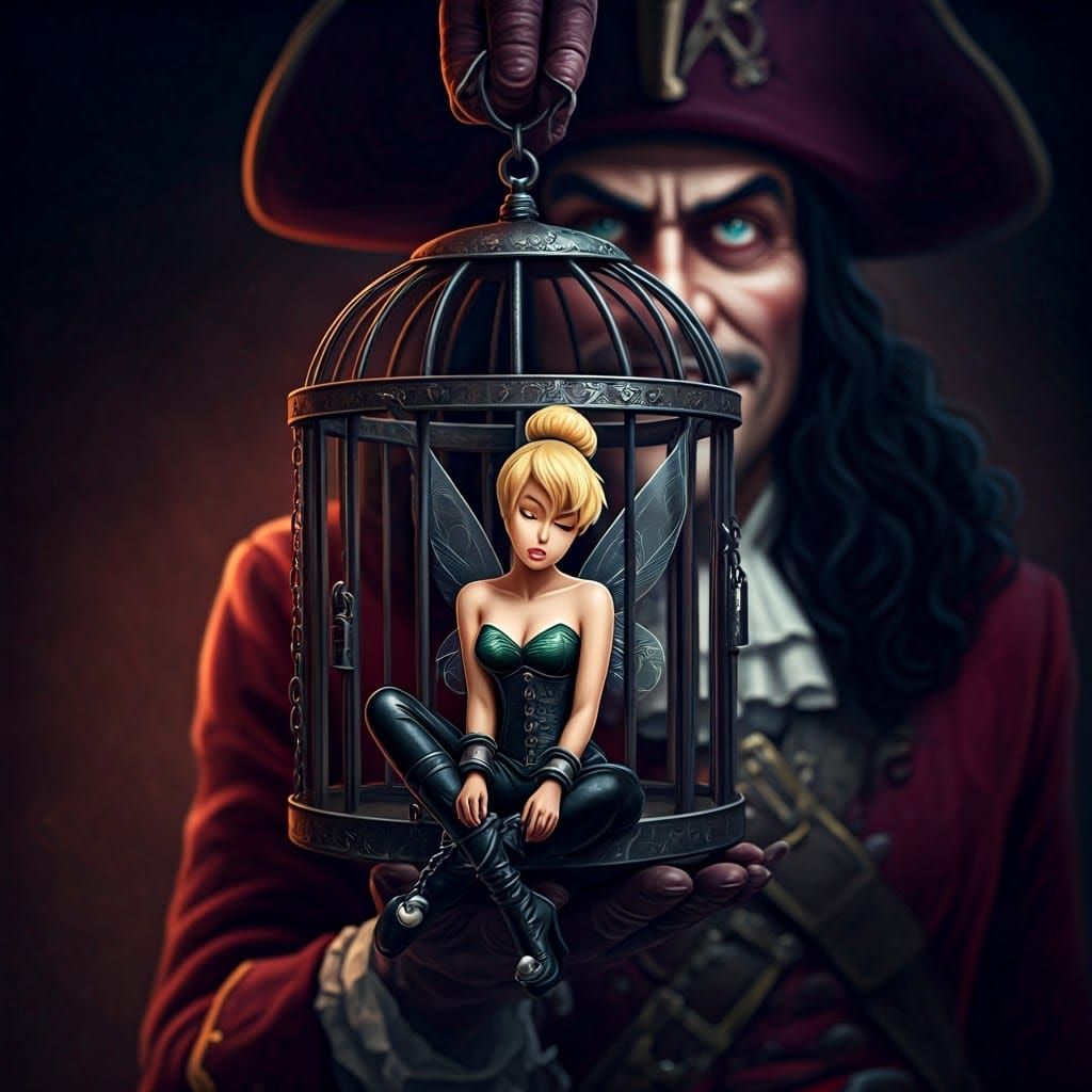 Tinkerbell Bound in Dark Fantasy