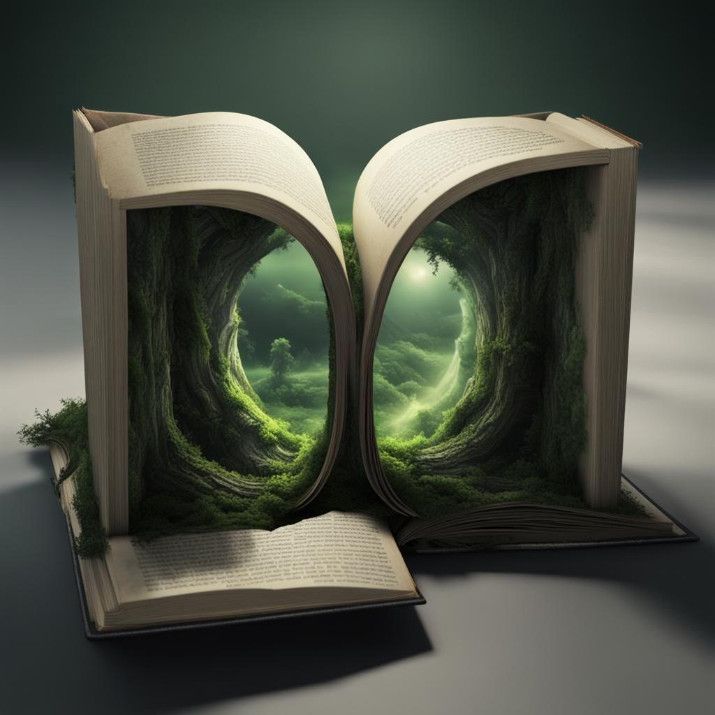 Green Fantasy World Revealed in Book