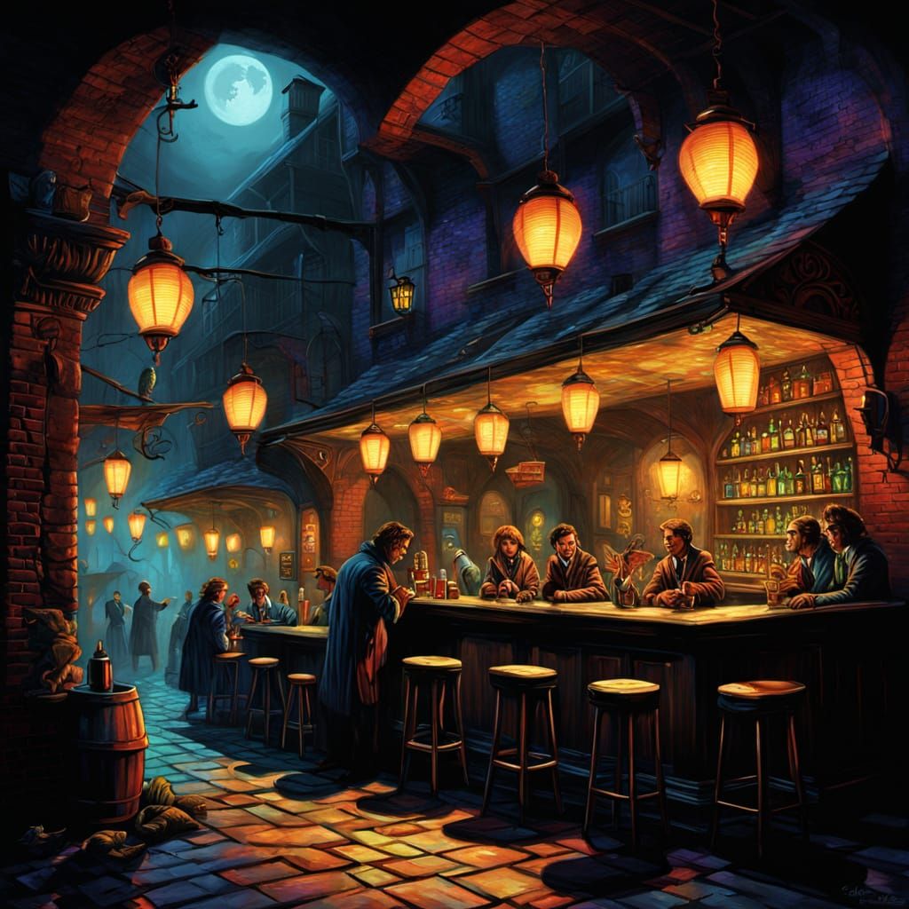 Fairies at a Film Noir Dive Bar