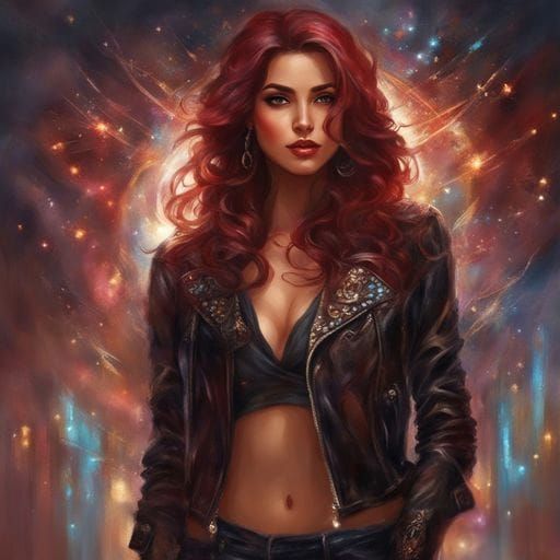 Modern Arabic Girl Portrait in Royo Style