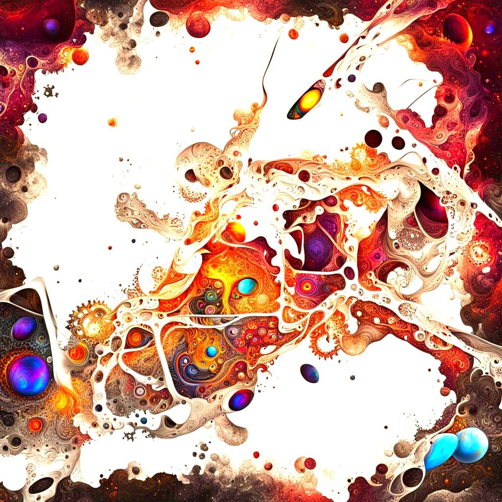 Psychedelic Rupture in Space-Time: Abstract Art Unleashed