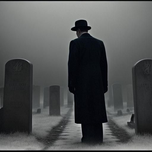 Creepy Family Celebrates Christmas Funeral in Noir Style