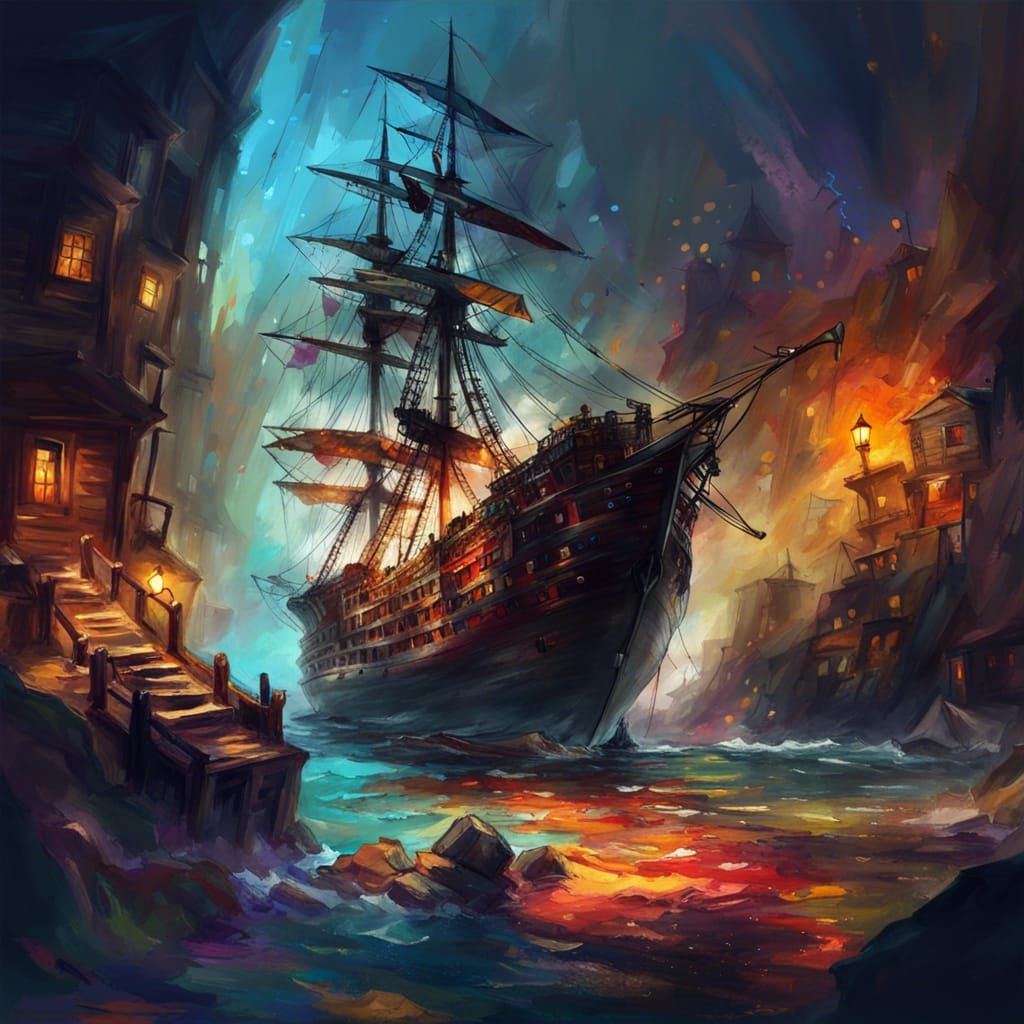 Psychedelic Pirate Hideouts Concept Art