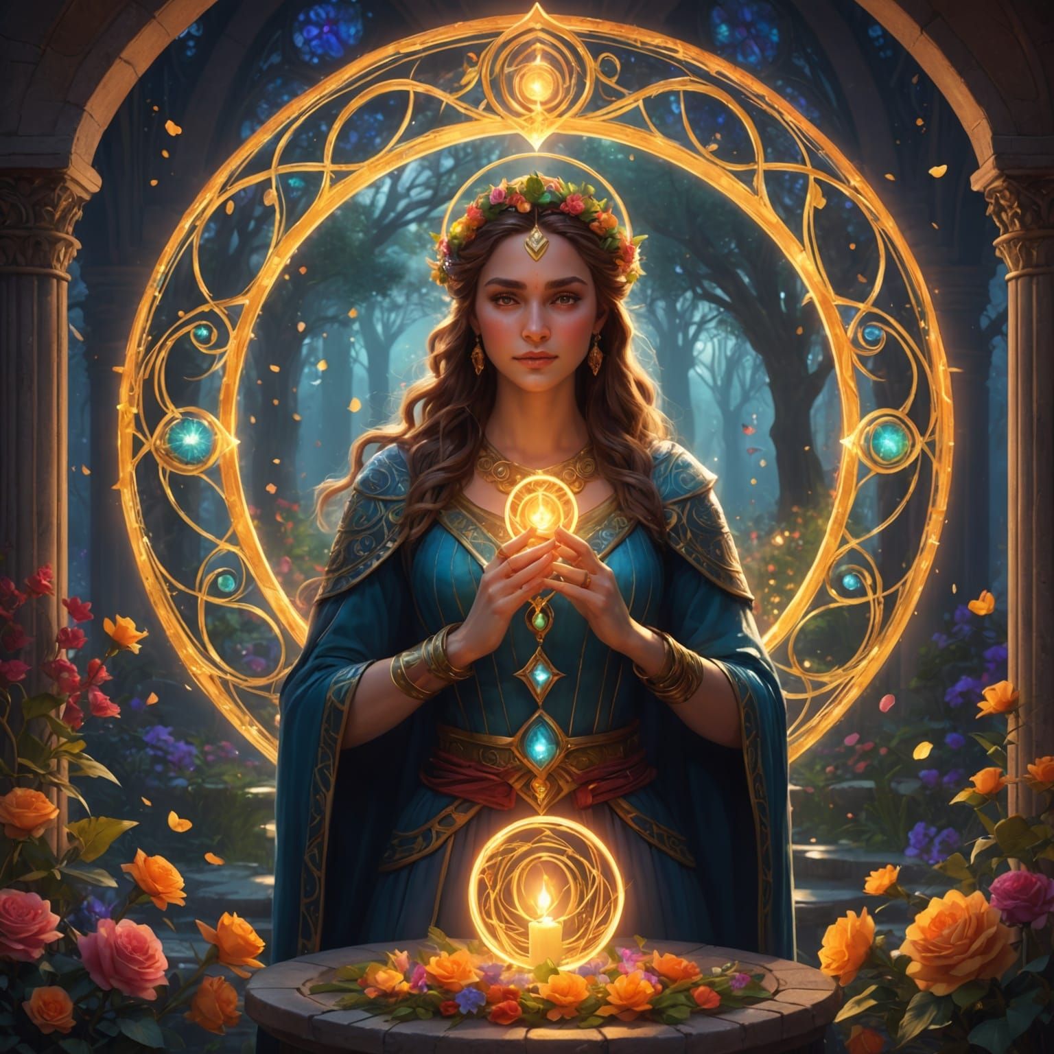 Enchanting Fantasy Art with Ethereal Glow