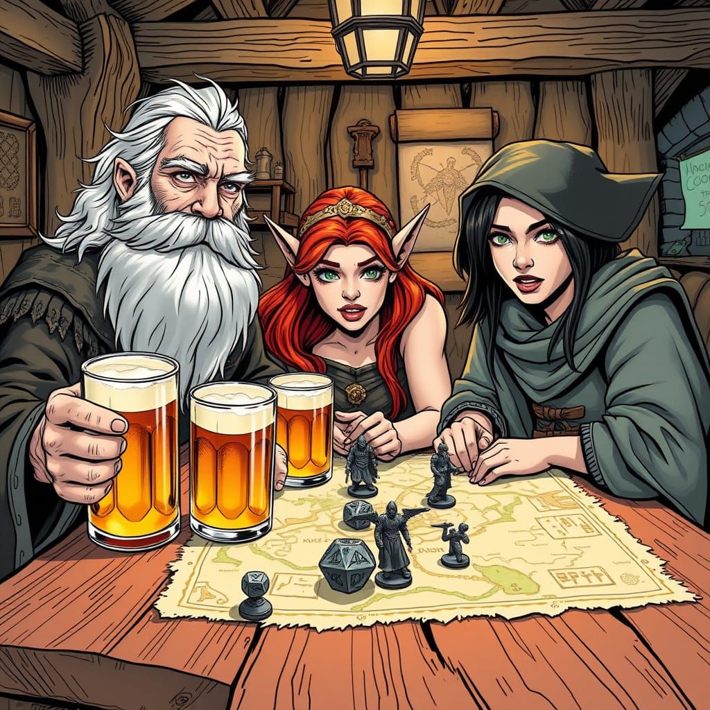 Fantasy Friends Gather 'Round for a Night of Dungeons and Dr...