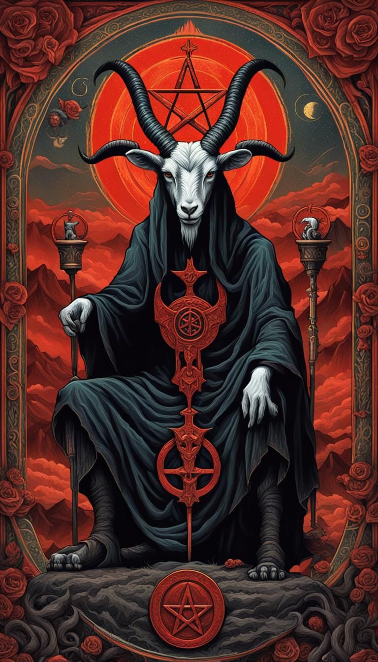 Baphomet: Occult Icon in Detailed Matte Painting