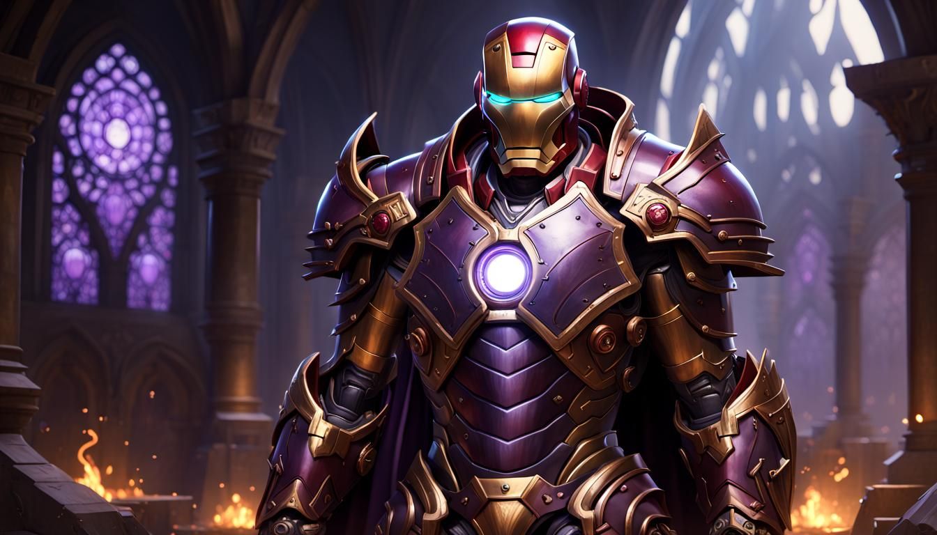 Iron Man as Medieval Warcraft Character