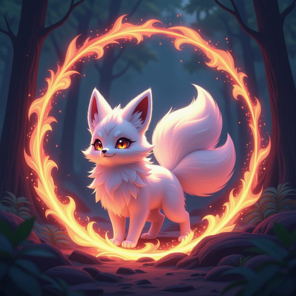 Majestic Vulpix Evolves in Magical Vortex