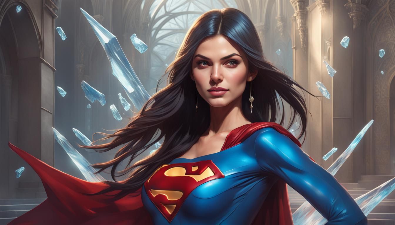 Victoria Justice as Superman in Ice Palace