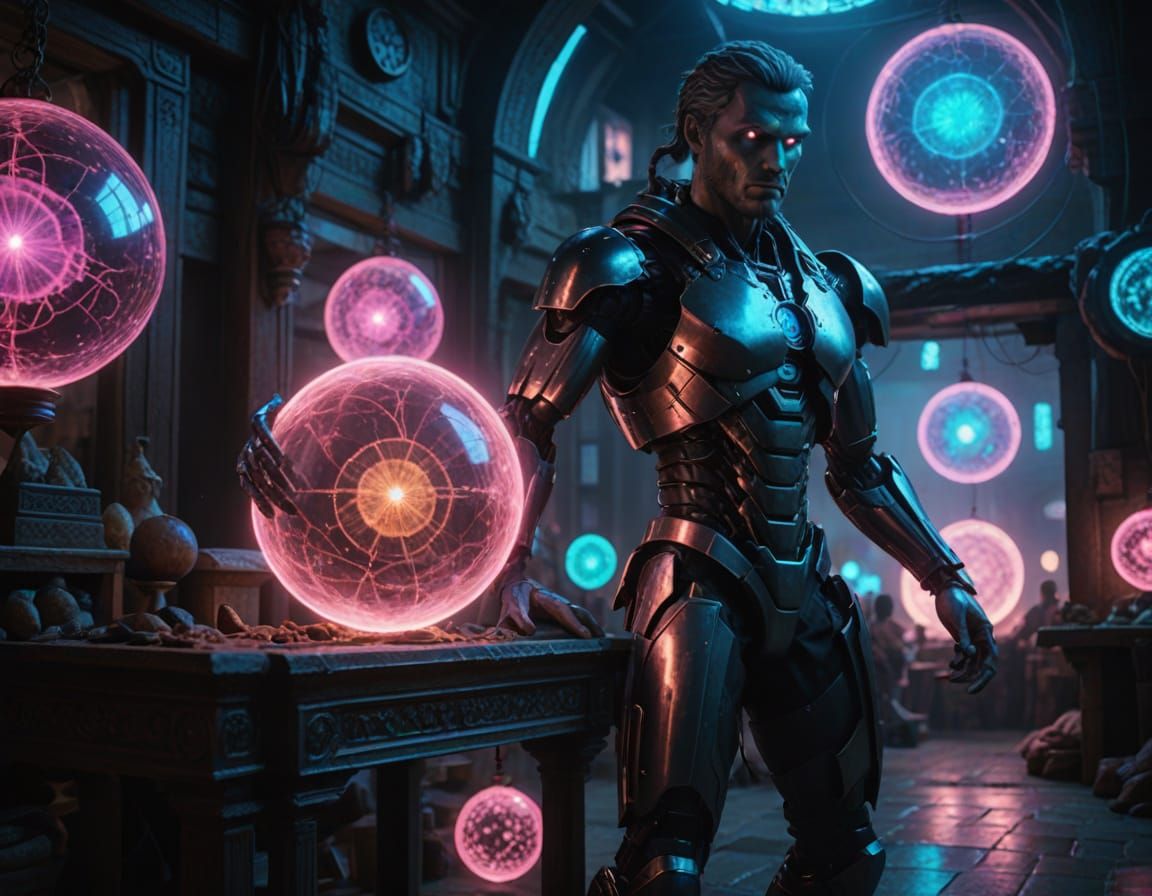 Couple's Intimate Moment in a Vibrant Biblical-Era Market