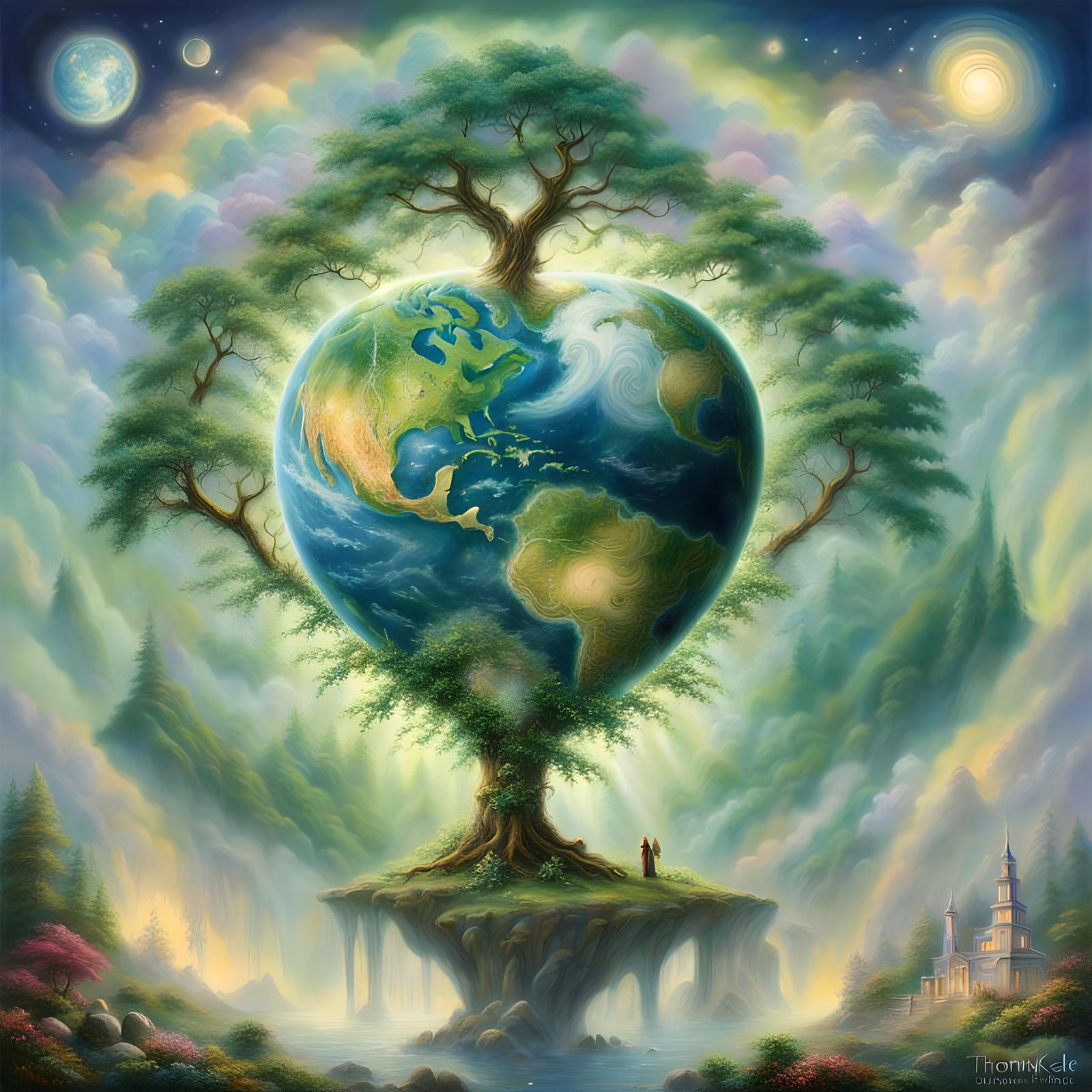 Ethereal Earth Heart Chakra Fantasy