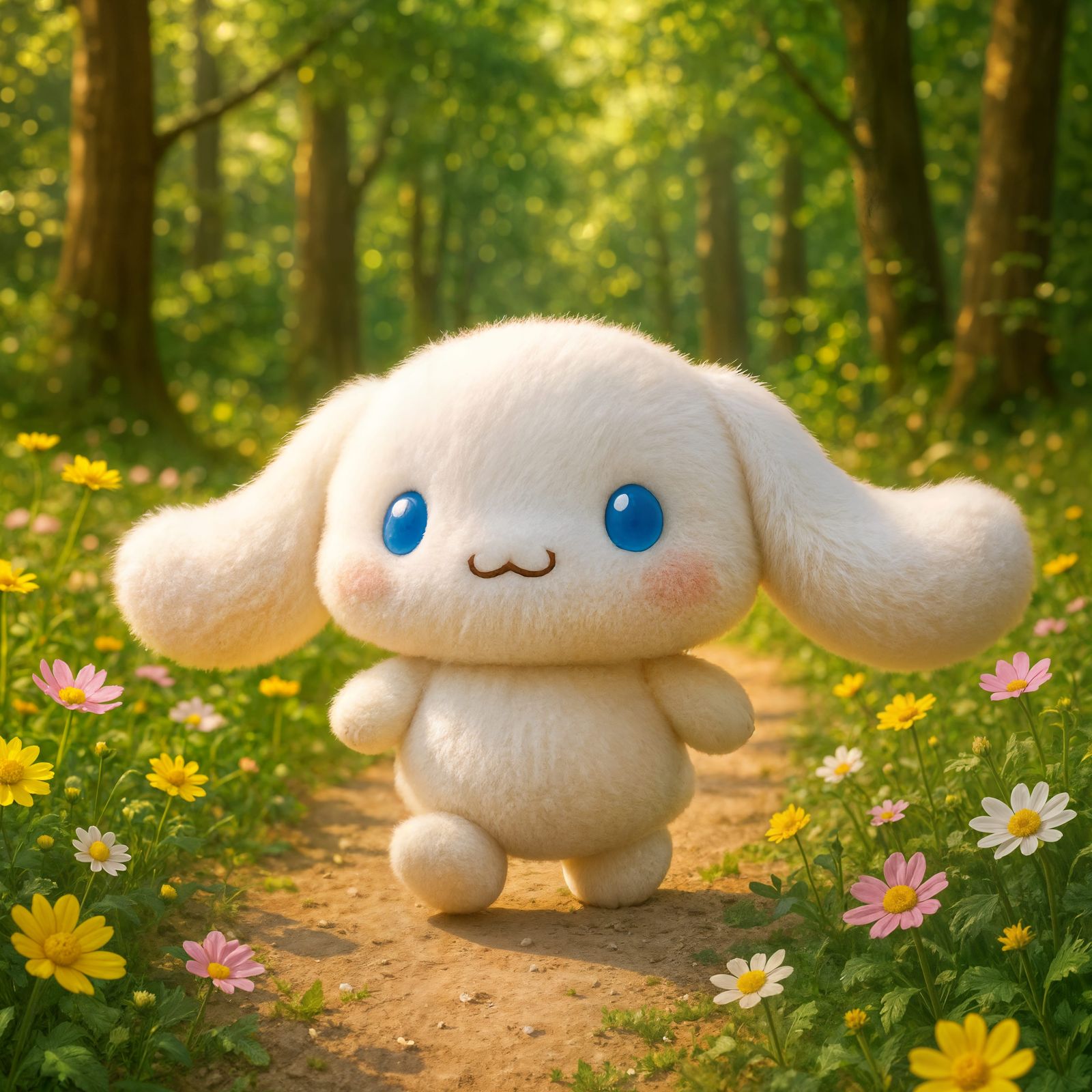 CGI Cinnamoroll Stroll in Sunny Forest