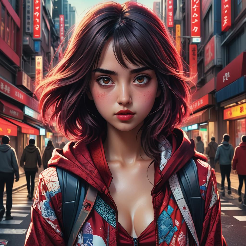 Ana de Armas in Dynamic Comic Style