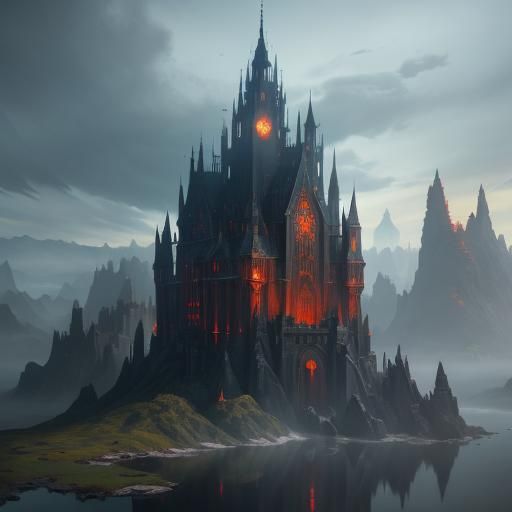 Detailed Matte Painting of Casper in Deep Color