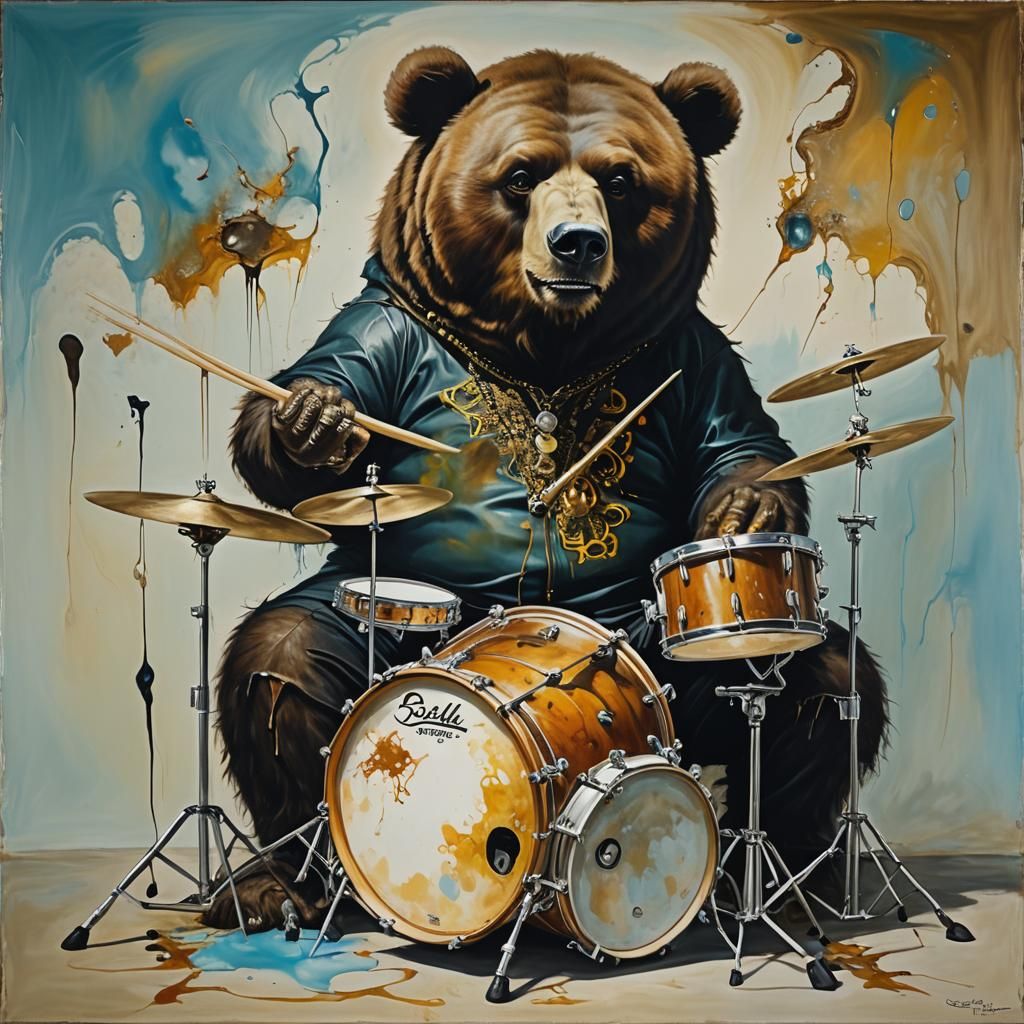 Booger Bear aka Buddy Miles Playing his Drums