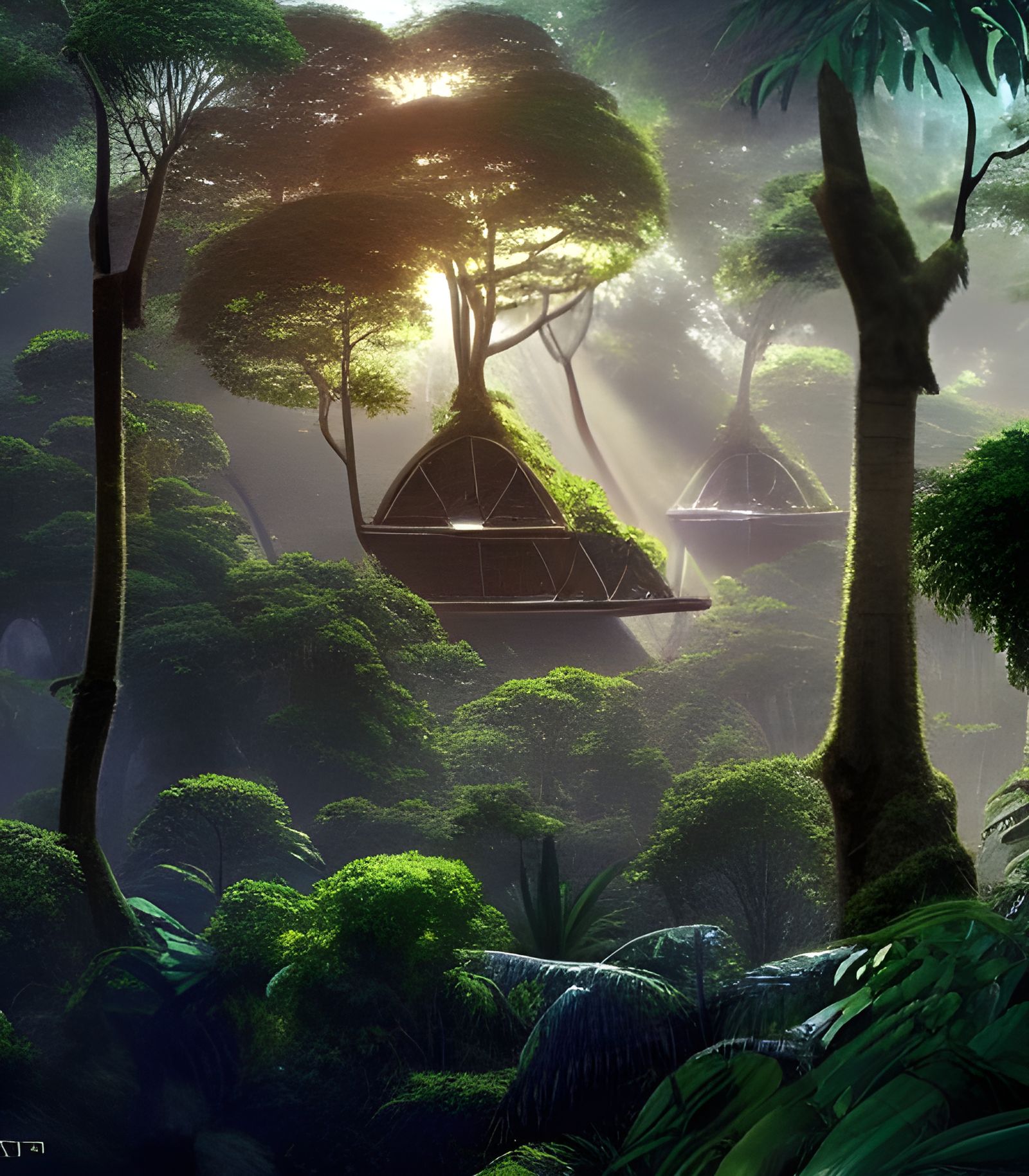 Alien jungle civilisation on planet #00009/3