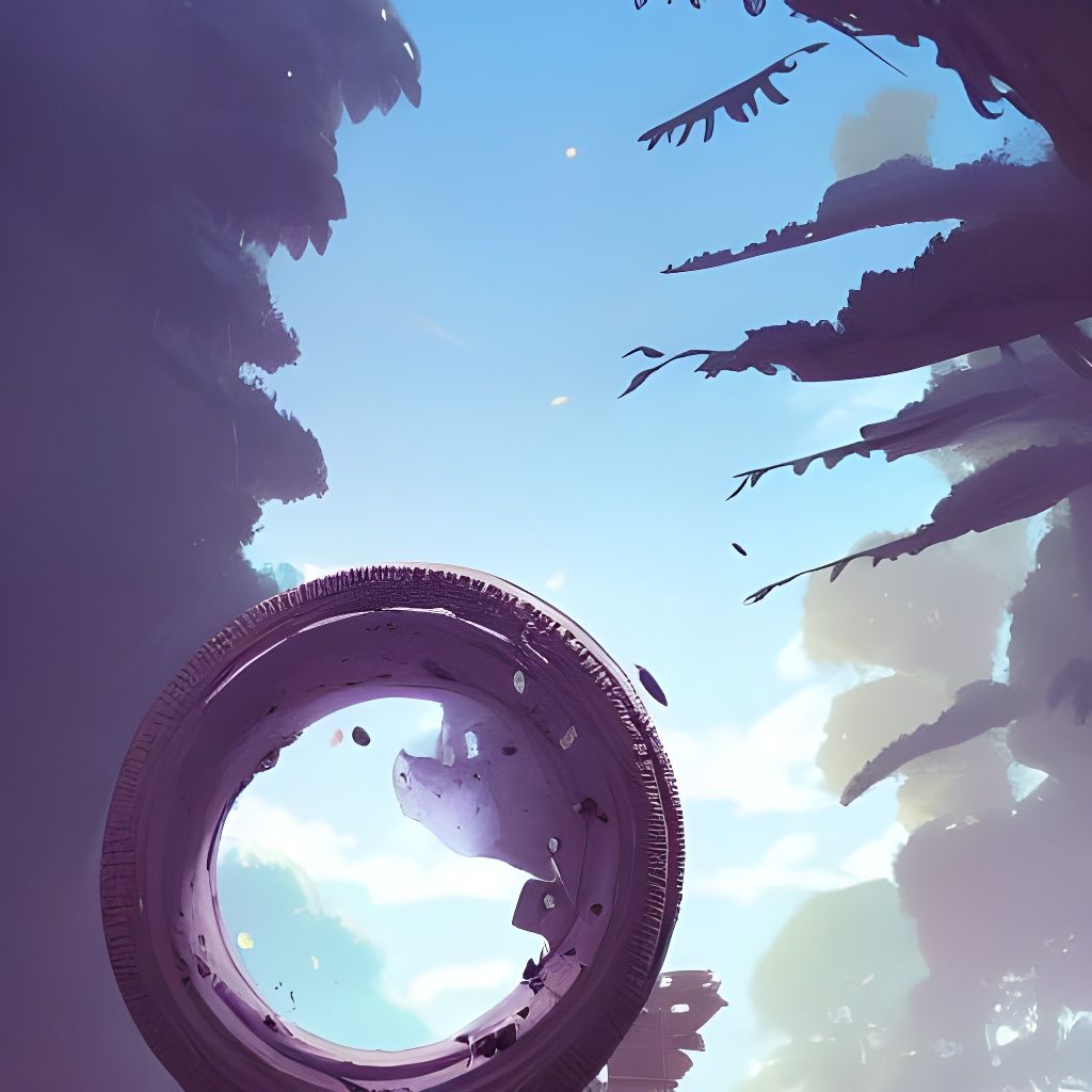Giant Oreo in Studio Ghibli Anime Style
