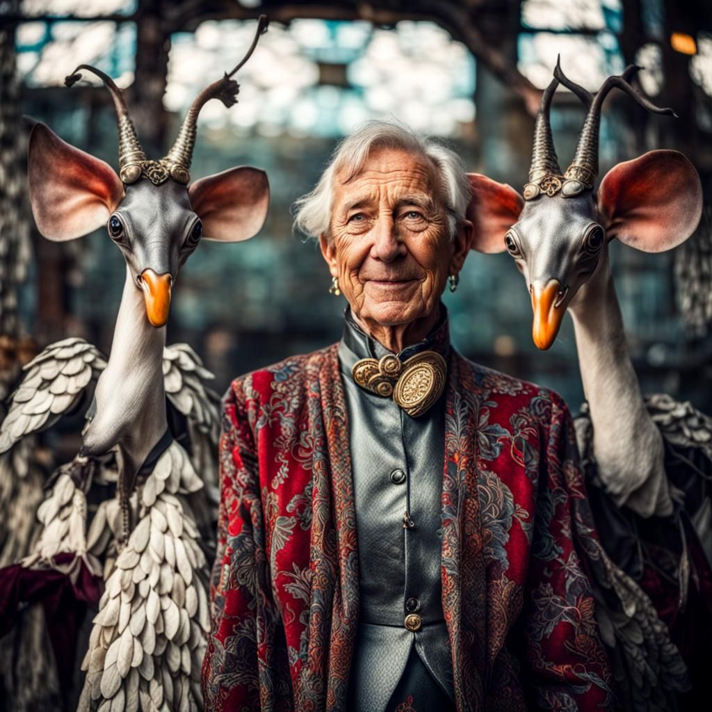 Surreal Alien Restaurant Celebration: Hyperrealistic Photogr...