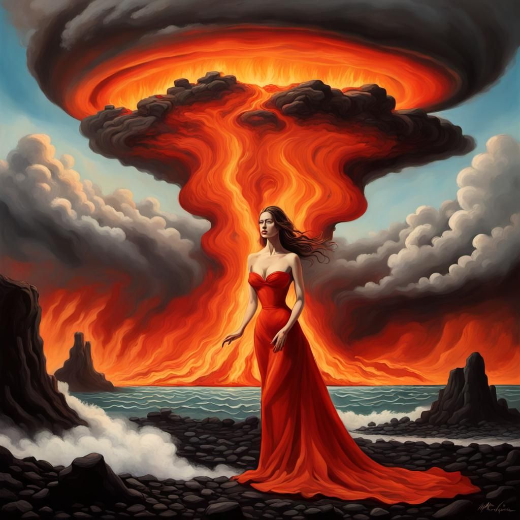 Surreal Lava: A Volcanic Dreamscape