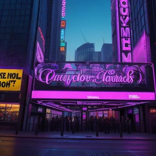 Neon Purple 'Open Prompt Gang' Billboard