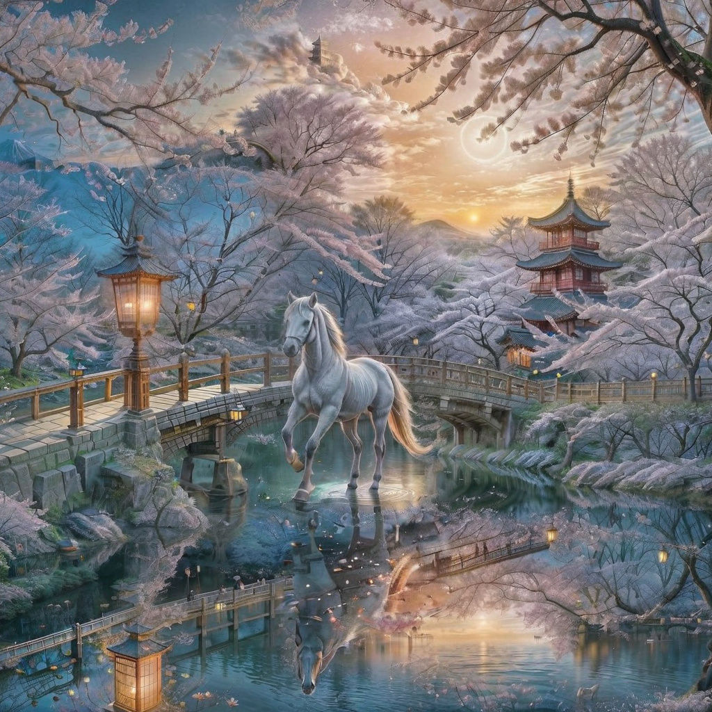 Enchanting Japanese Myth Fantasy Scene