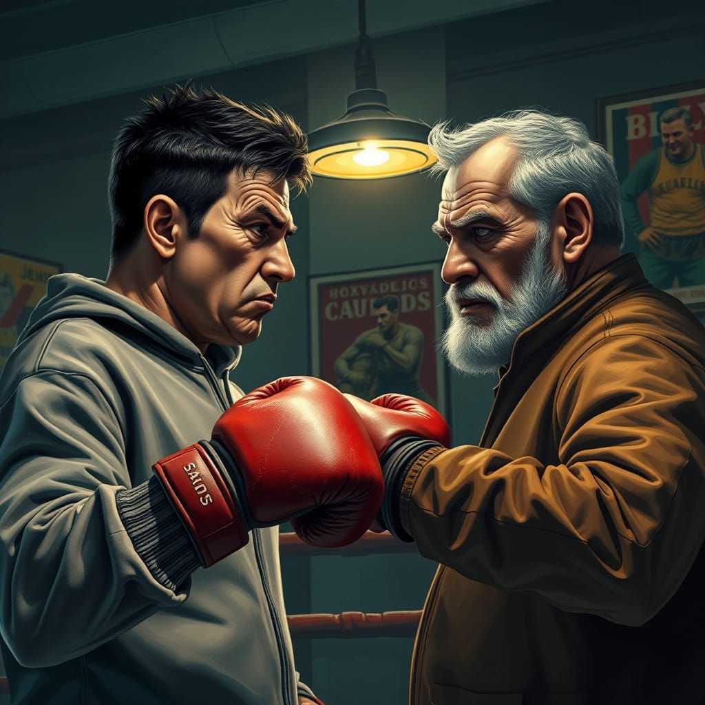 A Father's Humbling Lesson in the Dimly Lit Boxing Gym