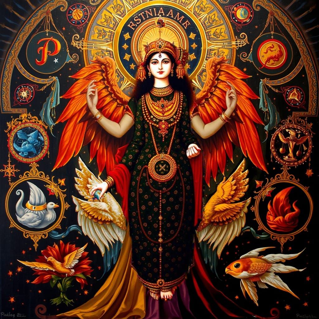 Masterpiece Painting of Beauty and Truth